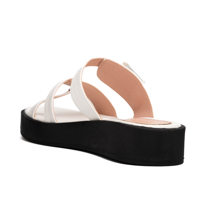 Sandalias Casuales Mujer Temuco - Blanco