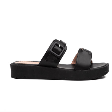 Sandalias Casuales Mujer Temuco - Negro