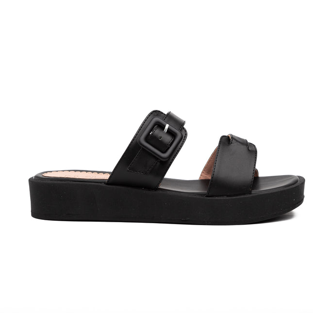Sandalias Casuales Mujer Temuco - Negro