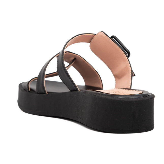 Sandalias Casuales Mujer Temuco - Negro