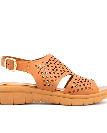 Sandalias Casuales Mujer Vanni - Camel