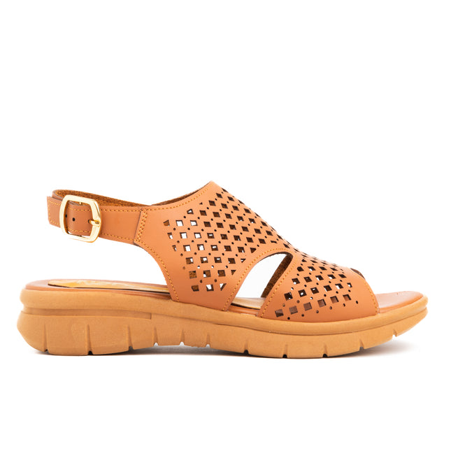 Sandalias Casuales Mujer Vanni - Camel