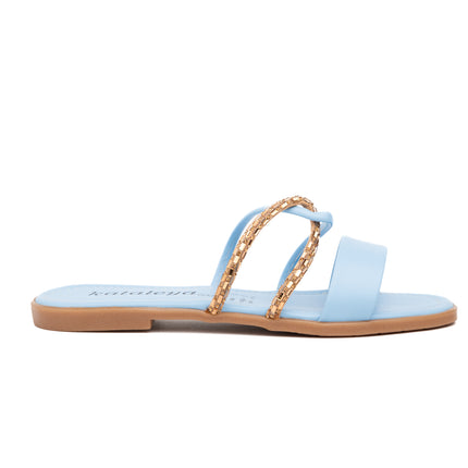 Sandalias Casuales Mujer Vega - Celeste