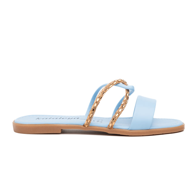 Sandalias Casuales Mujer Vega - Celeste