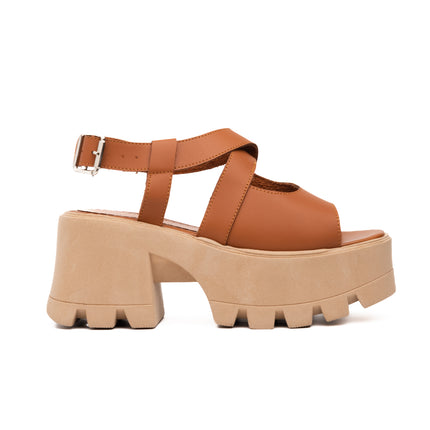 Sandalias Casuales Mujer Venus - Camel