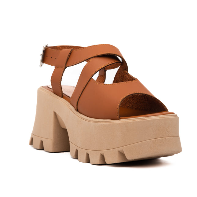 Sandalias Casuales Mujer Venus - Camel