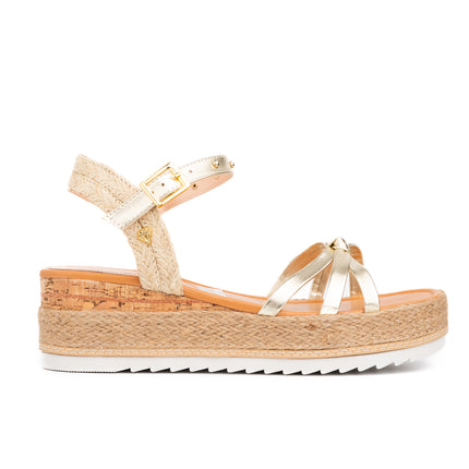 Sandalias Casuales Mujer Warri - Dorado