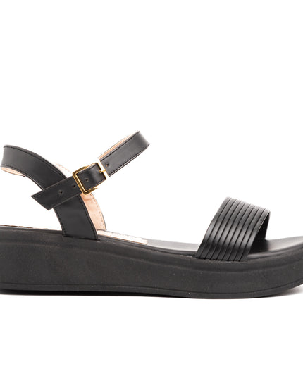 Sandalias Casuales Mujer Yohana - Negro