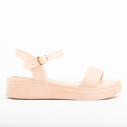 Sandalias Casuales Mujer Yohana - Nude