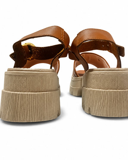Sandalias Casuales Mujer Belley - Camel