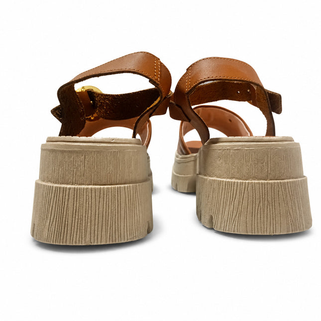 Sandalias Casuales Mujer Belley - Camel