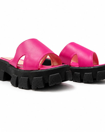 Sandalias Casuales Mujer Celia - Fucsia