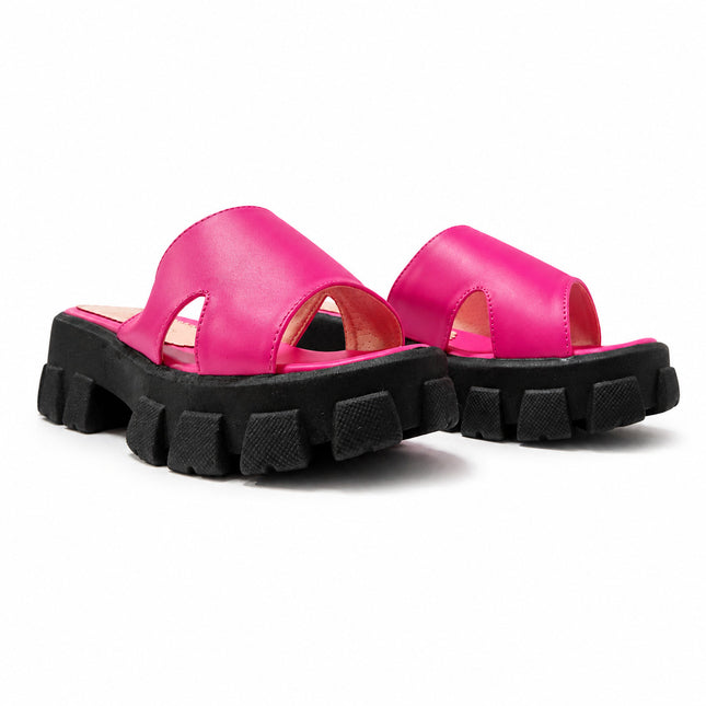 Sandalias Casuales Mujer Celia - Fucsia