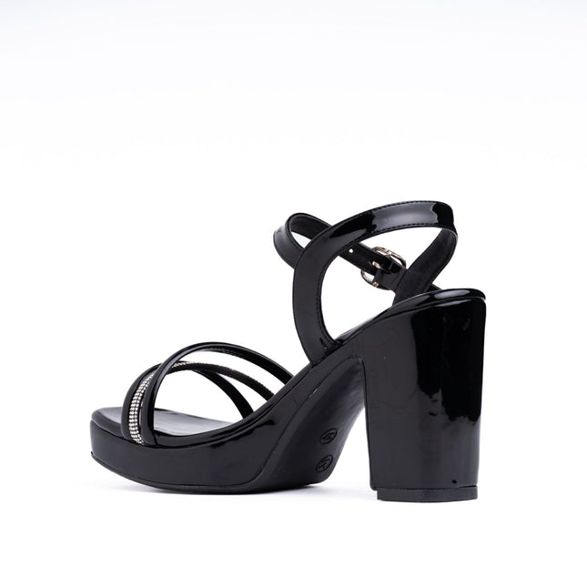 Sandalias de Vestir Mujer Estrapia - Negro Charol