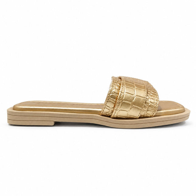 Sandalias Casuales Mujer Gent - Dorado