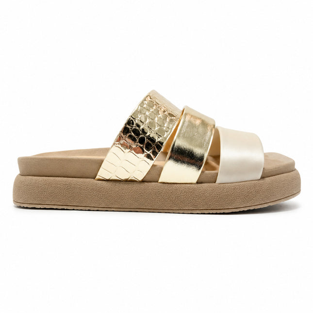 Sandalias Casuales Mujer Jamileth - Dorado