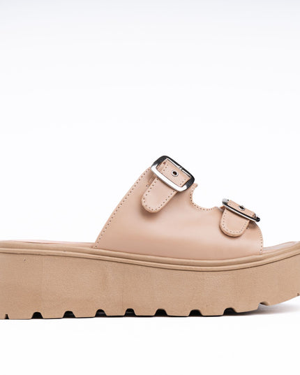 Sandalias Casuales Mujer Jovinah - Beige