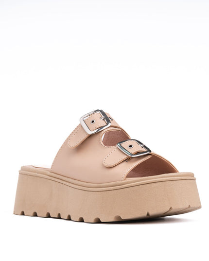 Sandalias Casuales Mujer Jovinah - Beige