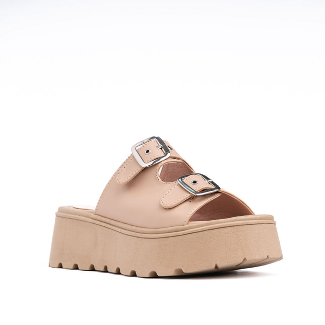 Sandalias Casuales Mujer Jovinah - Beige