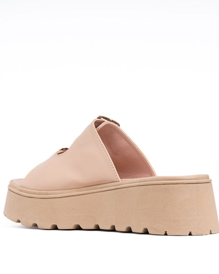Sandalias Casuales Mujer Jovinah - Beige