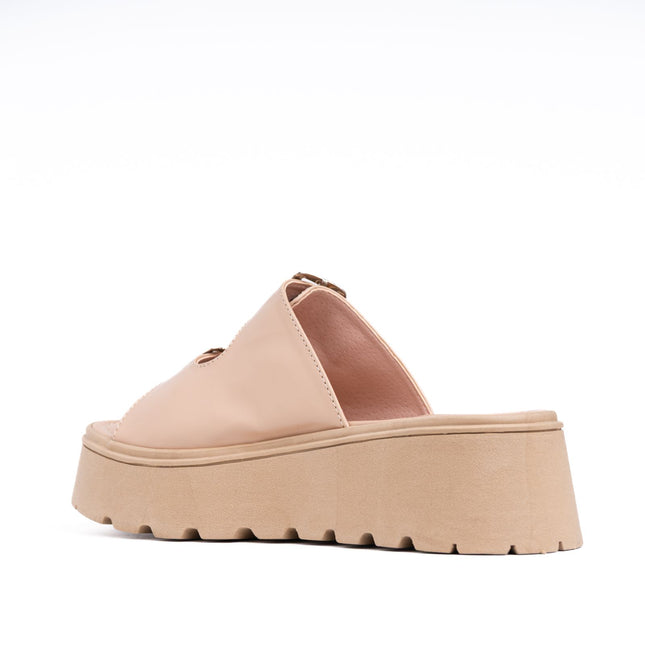 Sandalias Casuales Mujer Jovinah - Beige
