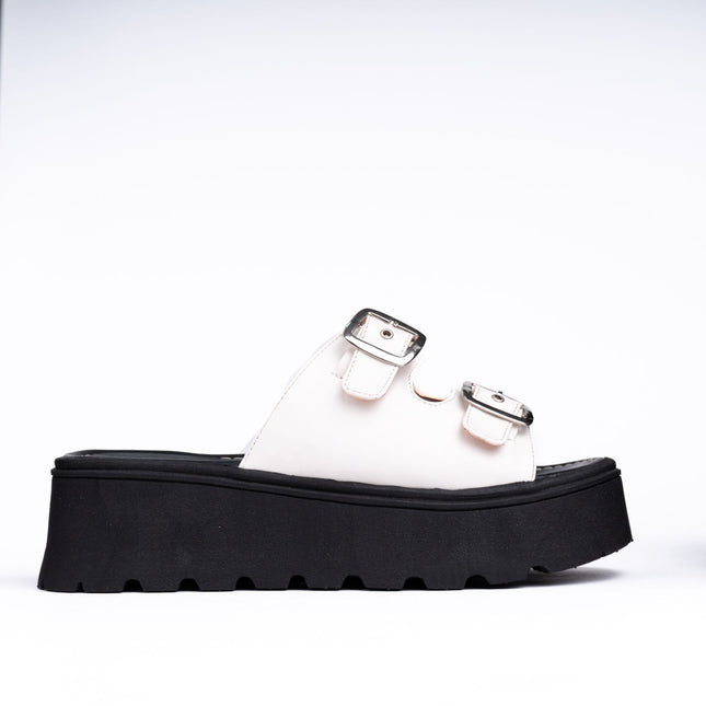 Sandalias Casuales Mujer Jovinah - Blanco