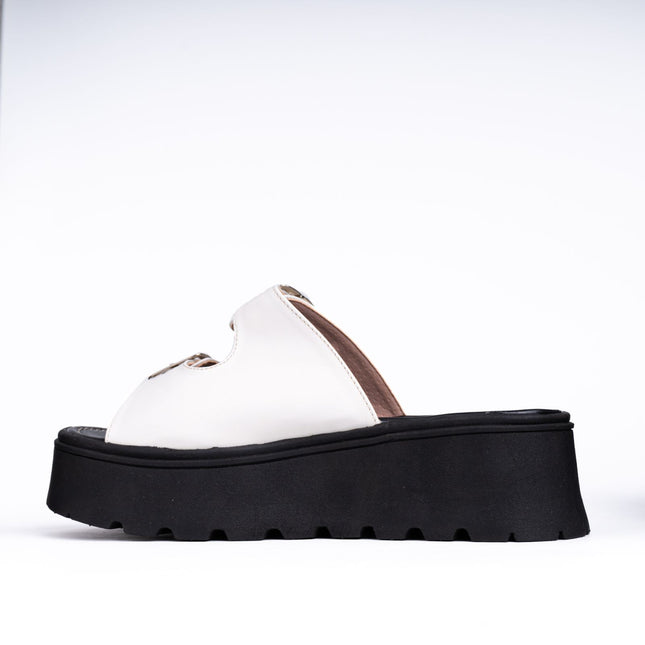 Sandalias Casuales Mujer Jovinah - Blanco