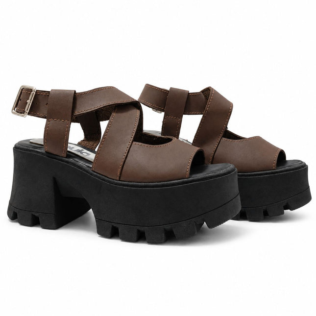Sandalias Casuales Mujer Kampala - Marrón
