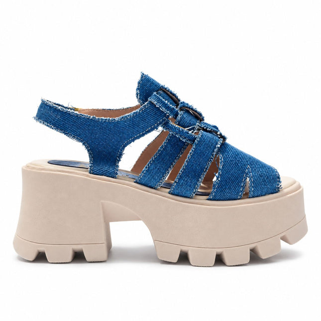 Sandalias Casuales Mujer Lusaka - Denim