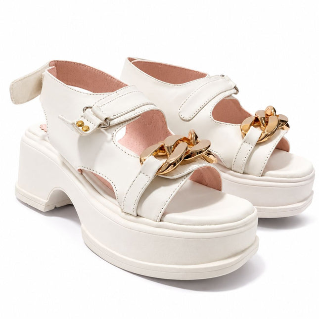 Sandalias Casuales Mujer Monrovia - Blanco