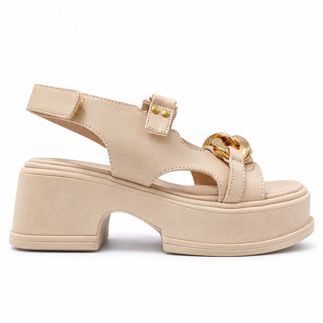 Sandalias Casuales Mujer Monrovia - Nude
