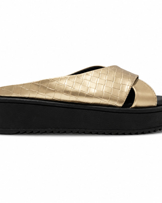 Sandalias Casuales Mujer Nikea - Dorado