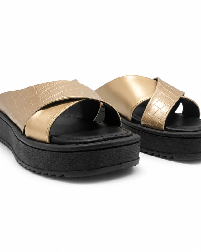 Sandalias Casuales Mujer Nikea - Dorado