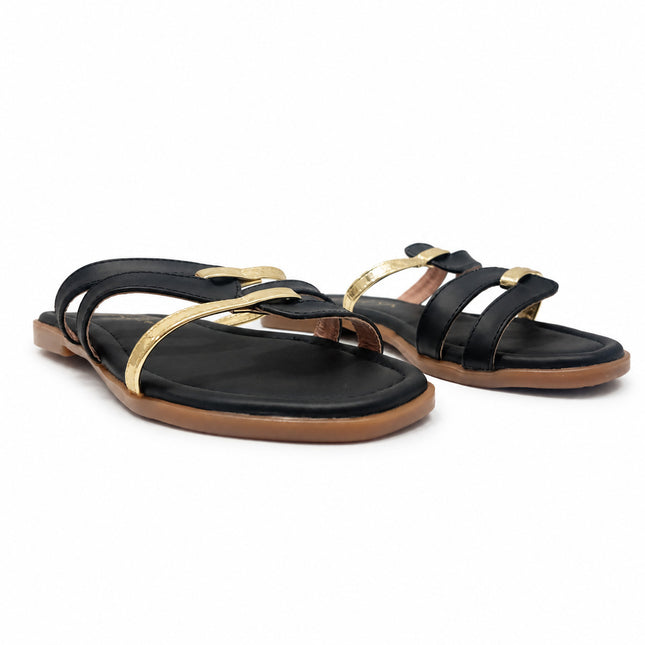 Sandalias Casuales Mujer Ponce - Negro