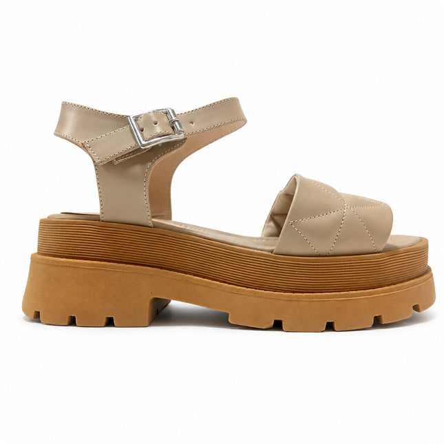 Sandalias Casuales Mujer Prada 2.0 - Camel