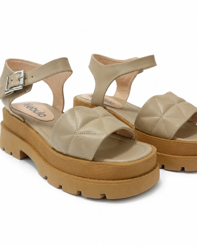Sandalias Casuales Mujer Prada 2.0 - Camel