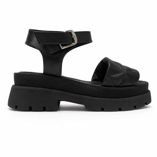 Sandalias Casuales Mujer Prada 2.0 - Negro
