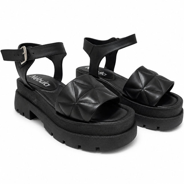 Sandalias Casuales Mujer Prada 2.0 - Negro