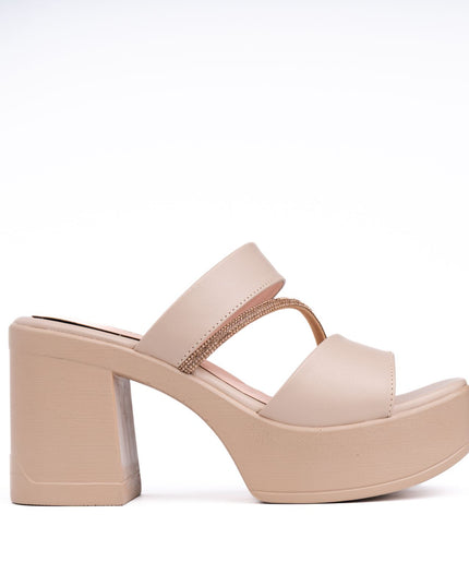 Sandalias de Vestir Mujer Relajhi - Nude