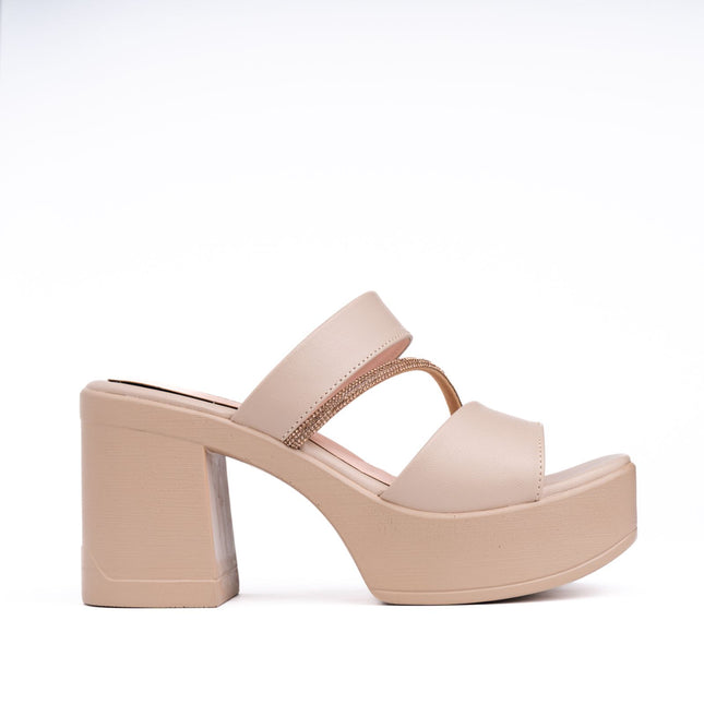 Sandalias de Vestir Mujer Relajhi - Nude