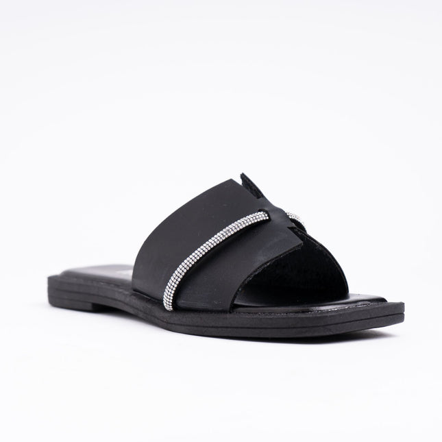 Sandalias Casuales Mujer Runny - Negro