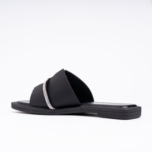 Sandalias Casuales Mujer Runny - Negro