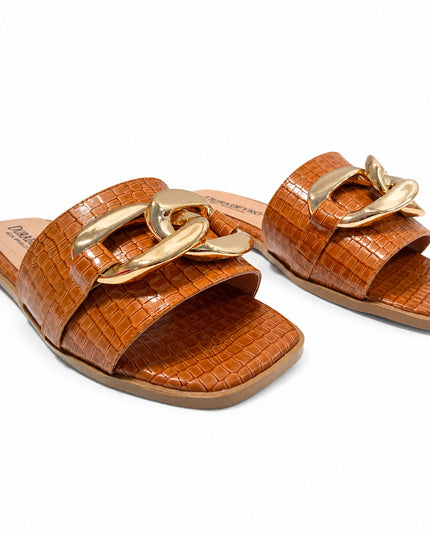 Sandalias Casuales Mujer Trinidad - Camel