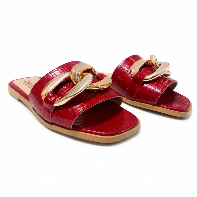 Sandalias Casuales Mujer Trinidad - Rojo