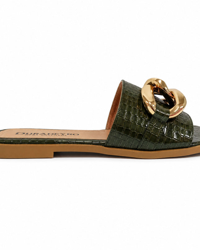 Sandalias Casuales Mujer Trinidad - Verde Oscuro