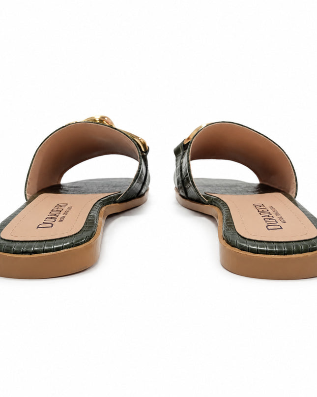 Sandalias Casuales Mujer Trinidad - Verde Oscuro