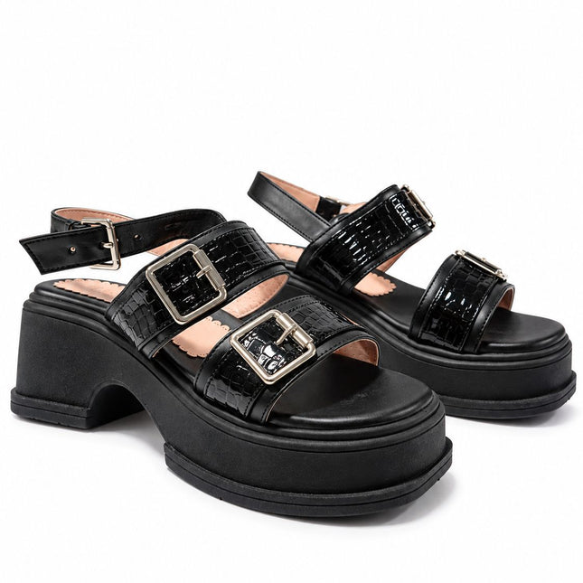 Sandalias Casuales Mujer Tripoli - Negro
