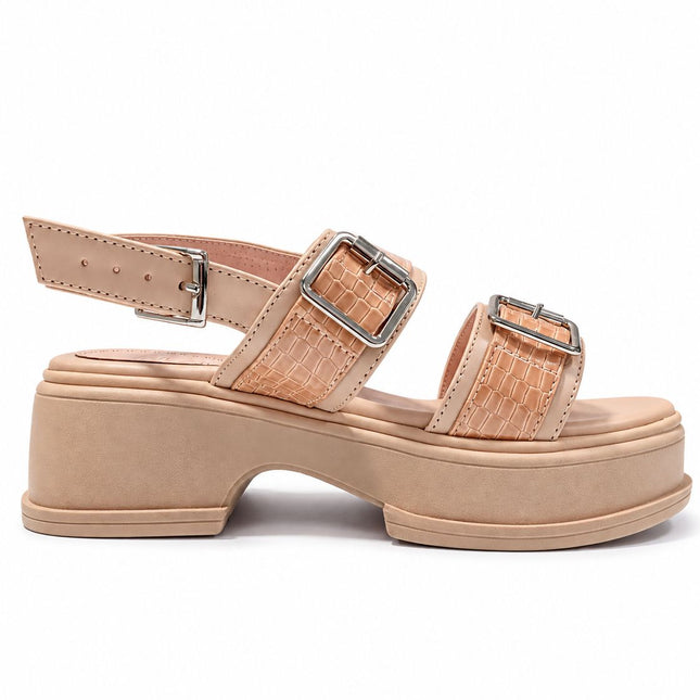 Sandalias Casuales Mujer Tripoli - Nude