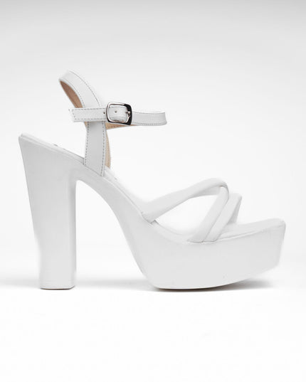 Sandalias de Vestir Mujer Vezhtiva - Blanco