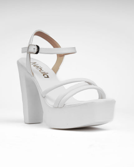 Sandalias de Vestir Mujer Vezhtiva - Blanco